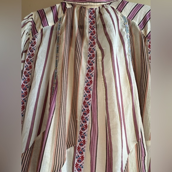 NWT Free People Sweet Dreams Maxi Dress XS/S Tea Combo Striped - Picture 13 of 15